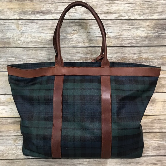 Ralph Lauren Handbags - RARE Ralph Lauren blackwatch plaid weekender bag